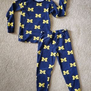 Boys Michigan Pajamas Size 5
